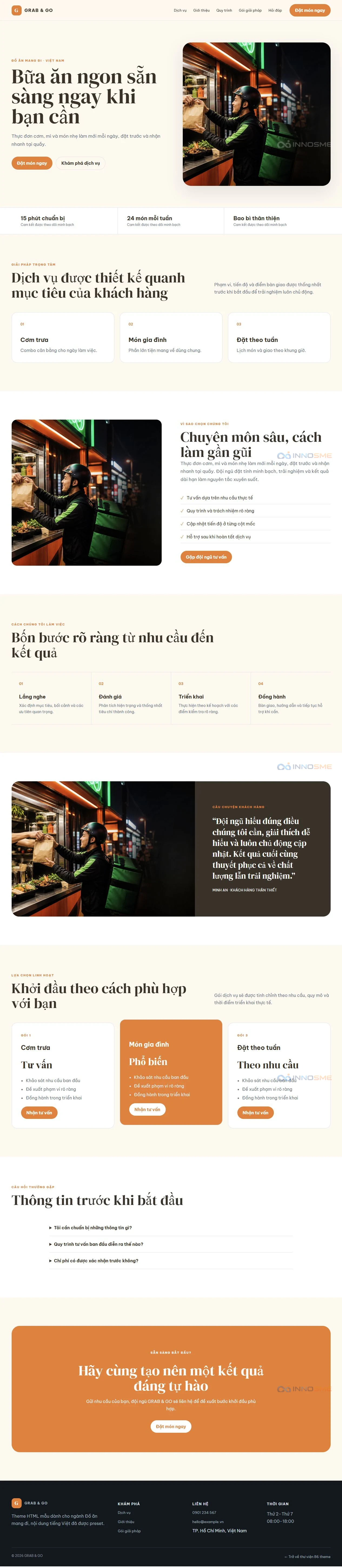 Ảnh xem trước theme GRAB & GO