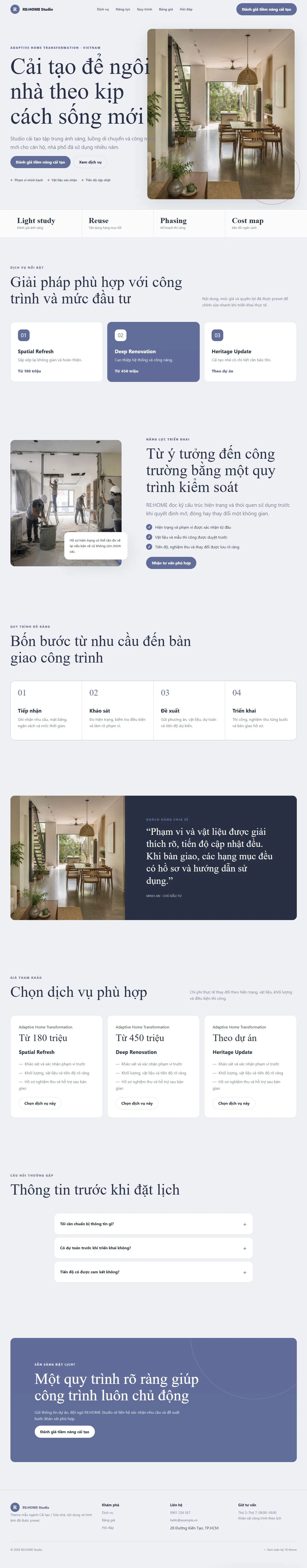 Ảnh xem trước theme RE:HOME Studio