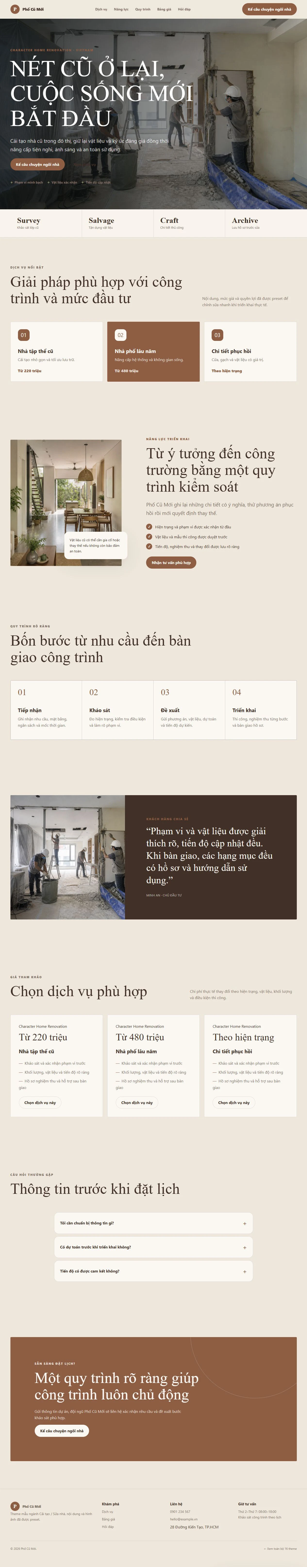Ảnh xem trước theme Phố Cũ Mới