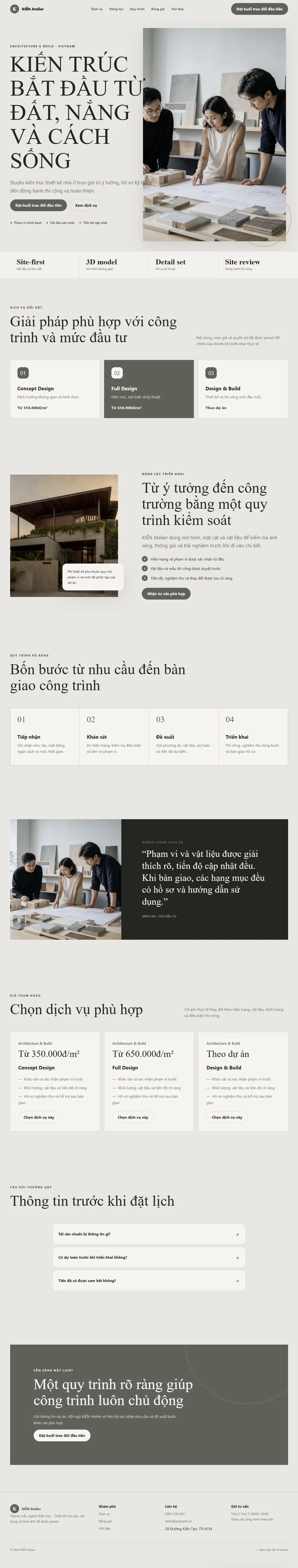 Ảnh xem trước theme KIẾN Atelier