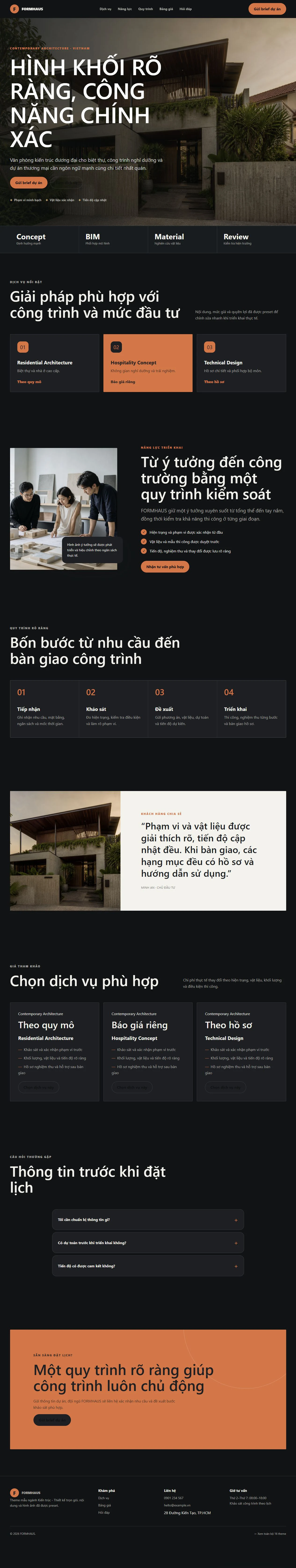 Ảnh xem trước theme FORMHAUS