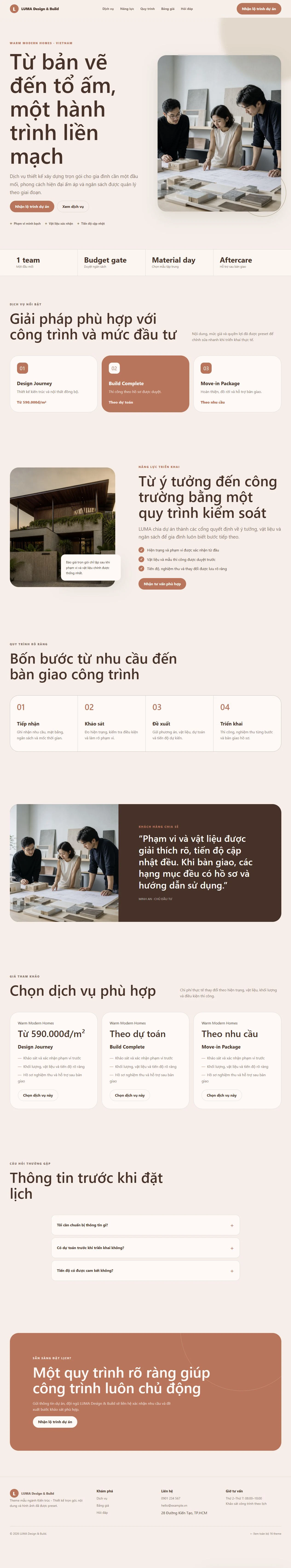Ảnh xem trước theme LUMA Design & Build